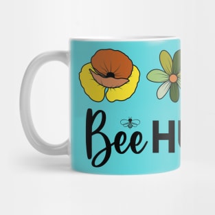 Bee Humble with Colorful Flowers, Love Bees, Cute Mug